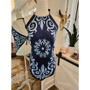 Y2K Bebe Women's Bandana Silk Scarf Halter Top